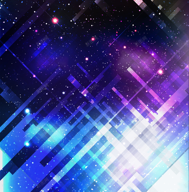 科技未来感星空背景图jpg设计背景_新图网 https://ixintu.com 几何 图形 星空 未来感 科技 纹理 蓝紫色 质感