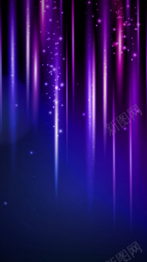 蓝紫色炫彩科技光影H5背景背景
