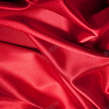 红色丝绸化妆品主图背景