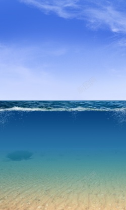 海沙海洋侧剖的背景图高清图片