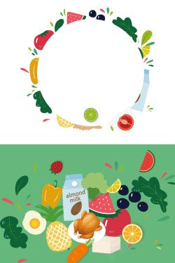 绿色产品食品安全海报背景高清图片