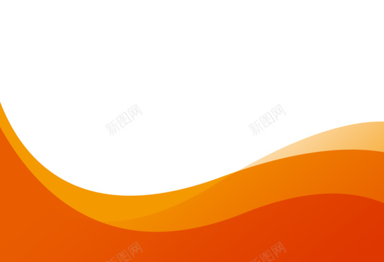 几何曲线波浪橙色背景背景