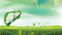 预防春季传染病绿色清新创意养肝展板海报背景高清图片