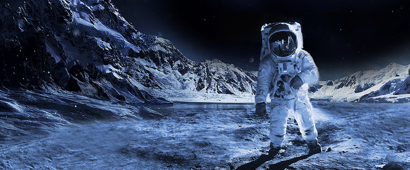 人类月球日宇航员太空探索banner海波psd设计背景_新图网 https://ixintu.com 人类月球日 太空 宇宙 宇航员 探索 月球 登月 航天