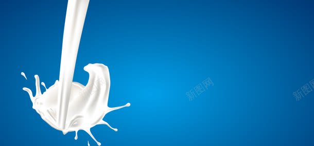 倒牛奶背景jpg设计背景_新图网 https://ixintu.com 卡通 牛奶 蓝色背景