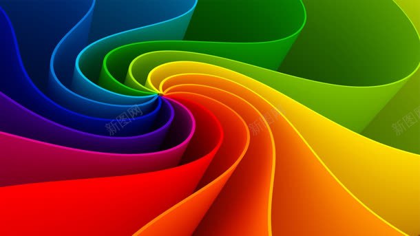 有曲线的线条彩色漩涡jpg设计背景_新图网 https://ixintu.com 彩色 曲线 漩涡 线条