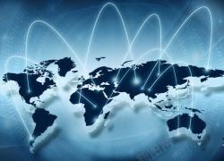 地球与电子通信图片地球与通讯信号高清图片