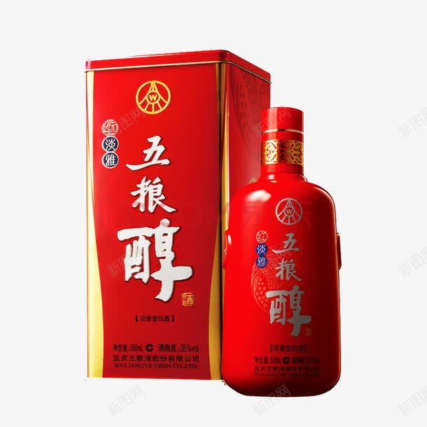 五粮醇白酒png免抠素材_新图网 https://ixintu.com 产品实物 浓香型白酒 白酒 节日礼品