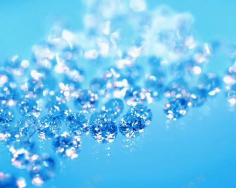 蓝色钻石奢华装饰背景