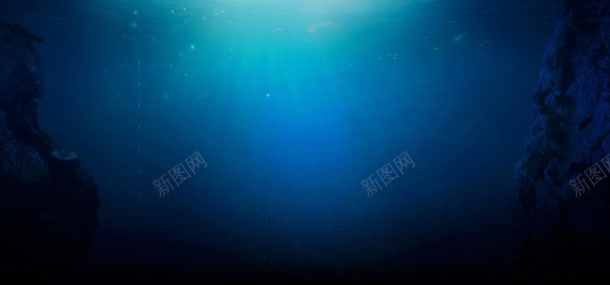 蓝色梦幻化妆品深海海报jpg设计背景_新图网 https://ixintu.com 化妆品 梦幻 海报 深海 蓝色