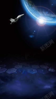 决战星球战斗机游戏H5背景背景