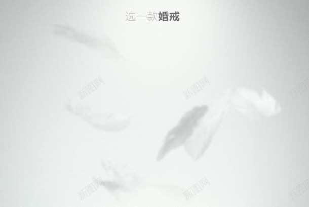 灰色羽毛婚戒海报jpg设计背景_新图网 https://ixintu.com 海报 灰色 羽毛