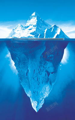 励志企业文化大气北极冰山商业背景高清图片