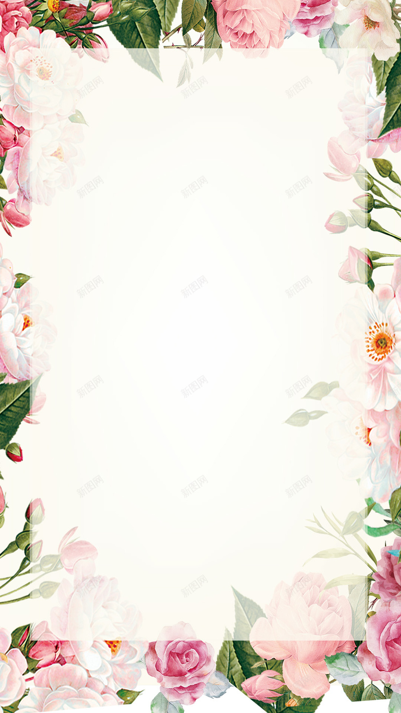 花朵花边边框背景背景图片 素材0ivaeuvqe 新图网