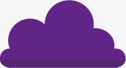 紫色卡通云朵海报背景七夕情人节素材