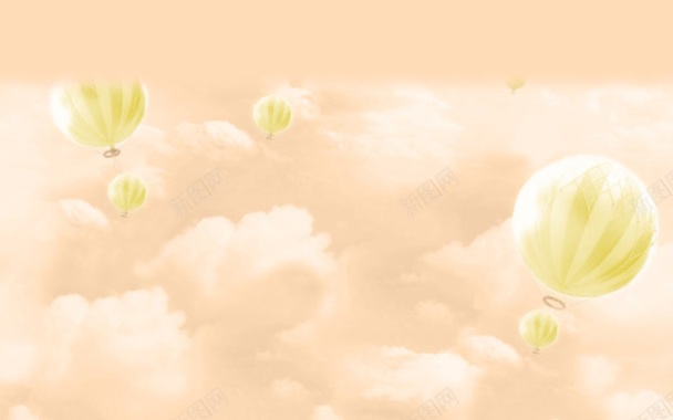 氢气球云朵背景背景