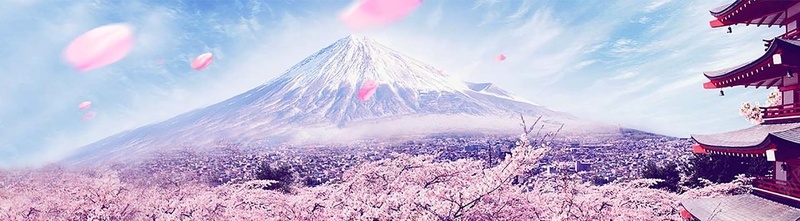 唯美富士山背景banner装饰背景图片免费下载 素材0nvavwvpw 新图网