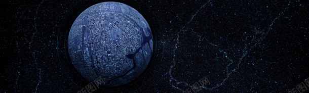 星球banner创意jpg设计背景_新图网 https://ixintu.com 干净 环保 简约 纯色 色彩