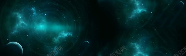 梦幻宇宙星球背景banner背景