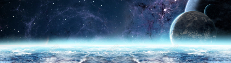 地球太空星辰背景图背景
