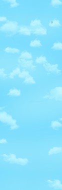 蓝色天空白云飞机海报背景
