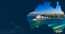 澳洲签证澳大利亚旅游留学移民背景高清图片