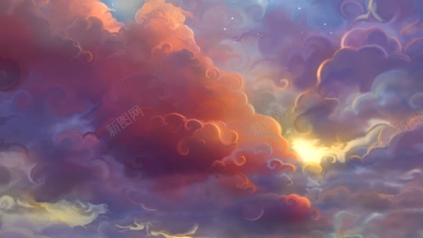 唯美天空云朵壁纸jpg设计背景_新图网 https://ixintu.com 云朵 壁纸 天空