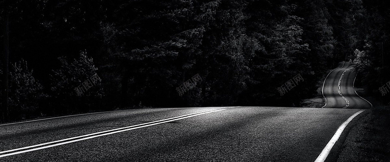 夜晚道路背景jpg设计背景_新图网 https://ixintu.com 夜晚 摄影 树木 海报banner 风景 马路