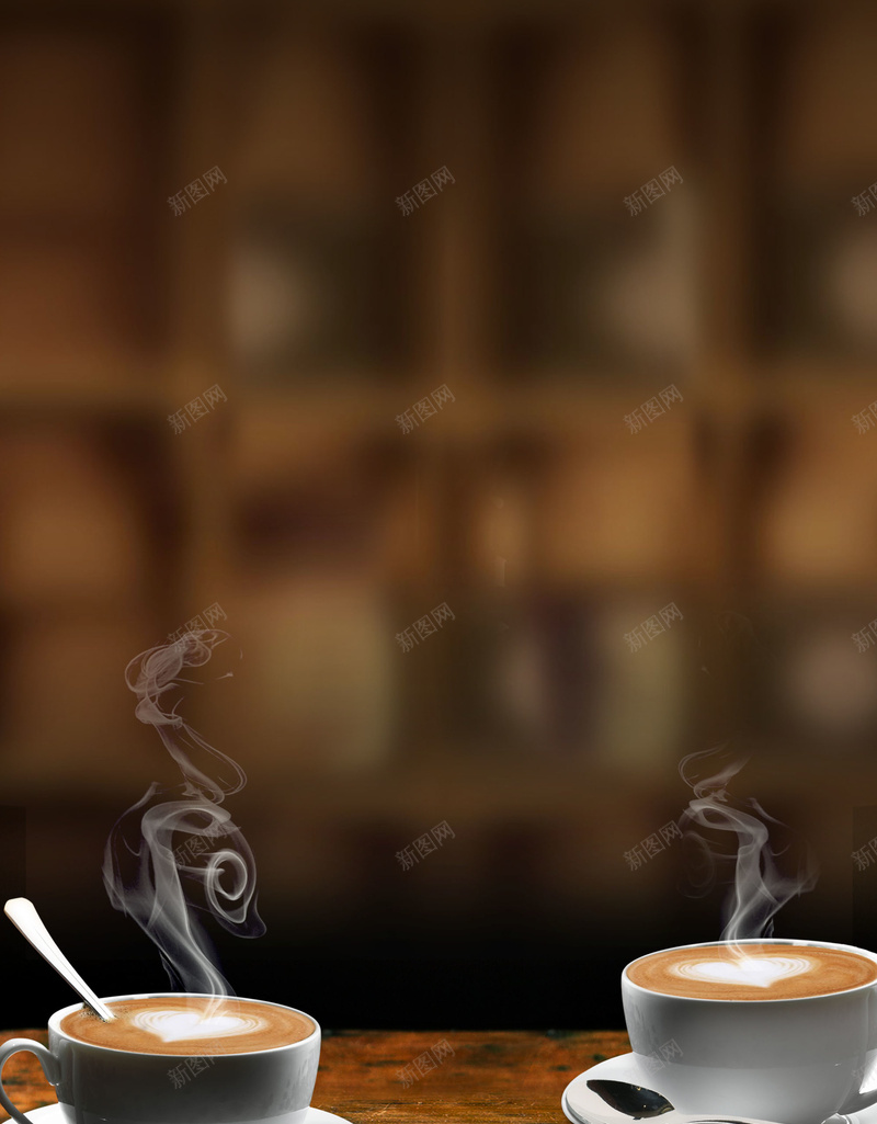咖啡海报背景psd设计背景_新图网 https://ixintu.com 休闲 冒烟咖啡 勺子 咖啡杯 咖啡海报 商务 喝咖啡 沟通 烟雾 老旧桌面 面对面