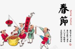 烟花爆竹装饰春节装饰高清图片