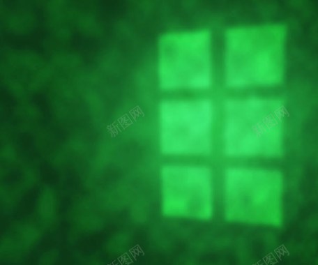 绿色窗户投影背景