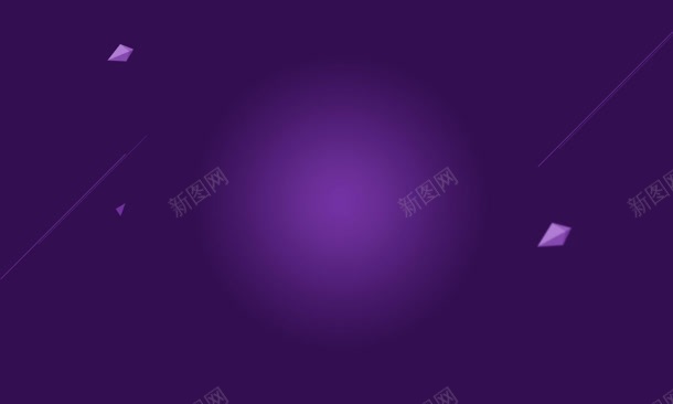 神秘紫色发光漂浮方块背景
