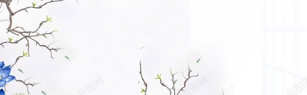 女装淘宝专用banner创意jpg设计背景_新图网 https://ixintu.com 个性 商务 树枝 海报