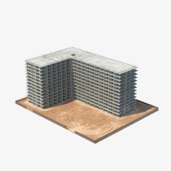 办公楼模型建筑施工现场高清图片
