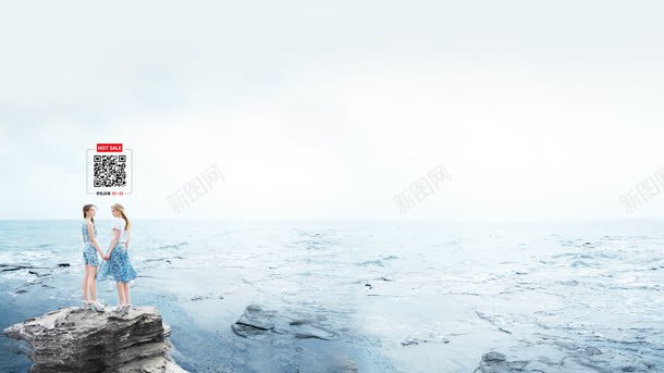 雪水融化站在石头上的女孩子jpg设计背景_新图网 https://ixintu.com 孩子 石头 融化 雪水