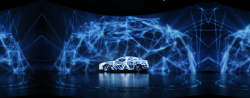 信息时代汽车蓝色科技背景高清图片