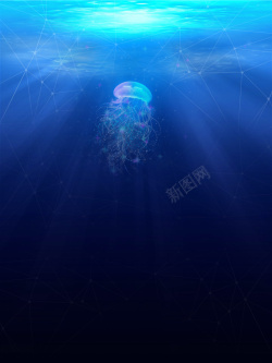 曼巴海洋之梦唯美仲夏夜之梦海报背景高清图片
