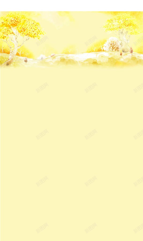 黄色秋景装修页面jpg设计背景_新图网 https://ixintu.com 秋景 装修 页面 黄色