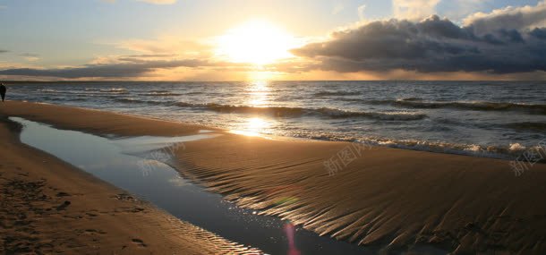 天空大海沙滩背景jpg设计背景_新图网 https://ixintu.com 夕阳 大海 天空 沙滩 自然风光