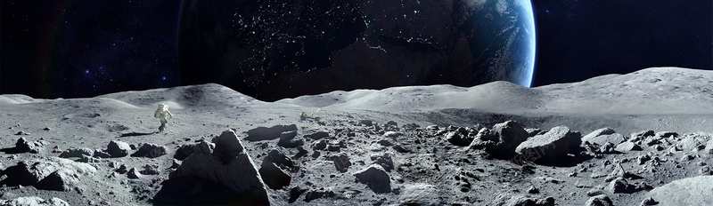 大气登陆月球背景jpg设计背景_新图网 https://ixintu.com 大气 探险 月球 海报banner 登陆