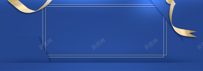 春季上新文艺几何丝带蓝bannerpsd设计背景_新图网 https://ixintu.com 上新 丝带 京东 促销 几何 奢华 广告 拼接 春天 春季上新 淘宝 电商 素材 背景 设计 高雅