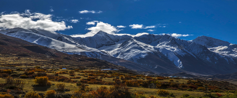 美丽的西藏来古冰川风景旅游海报背景图背景