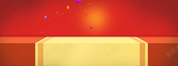 中国红色舞台黄地毯jpg设计背景_新图网 https://ixintu.com 中国 地毯 红色 舞台