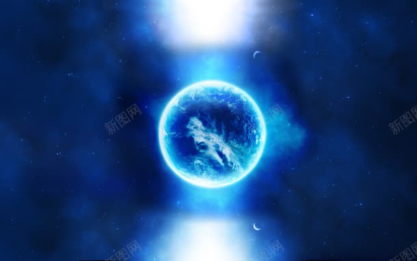 蓝色神秘宇宙地球jpg设计背景_新图网 https://ixintu.com 地球 宇宙 神秘 蓝色