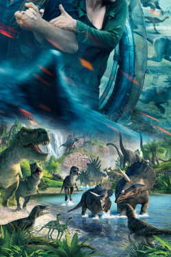 恐龙乐园创意侏罗纪世界2海报高清图片