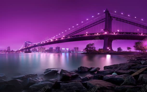 紫色天空河流大桥色彩jpg设计背景_新图网 https://ixintu.com 大桥 天空 河流 紫色 色彩