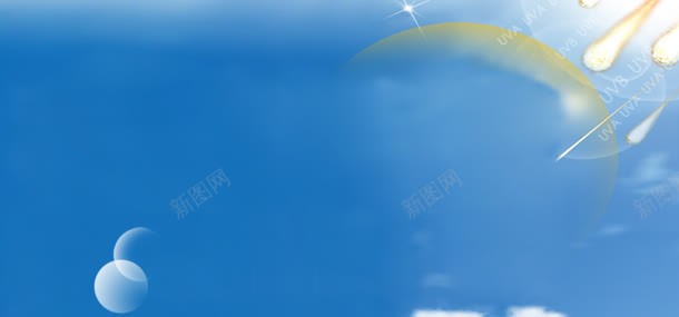 蓝天光线雨滴背景图jpg设计背景_新图网 https://ixintu.com 光线 蓝天 雨滴