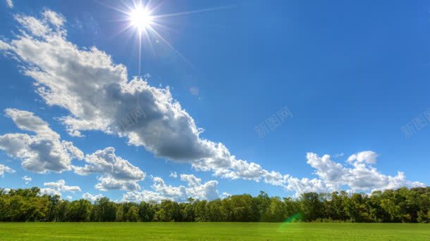 蓝天白云阳光草地植物jpg设计背景_新图网 https://ixintu.com 植物 白云 草地 蓝天 阳光