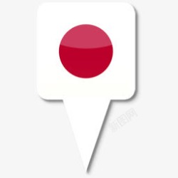 日本国旗为iPhone地图素材