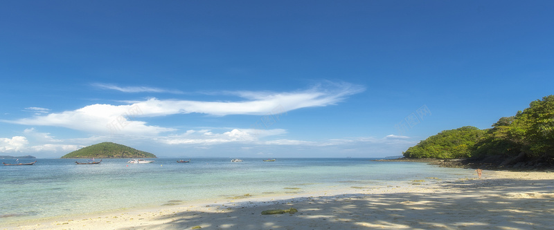 泰国浪漫普吉岛旅游海报背景图jpg设计背景_新图网 https://ixintu.com 大海 小岛屿 小船 岛屿 旅游 普吉岛 景色 泰国 海岛 海面 美景 轮船 风景